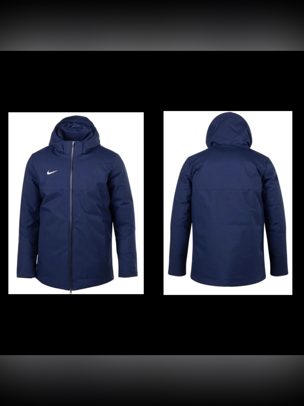 Nike Team Down Fill Parka Men’s size XL Navy Blue Football NEW!!